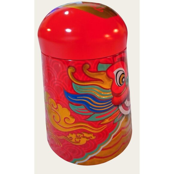 Red Truffettes De France Decorative Tin Container - Picture 2 of 8